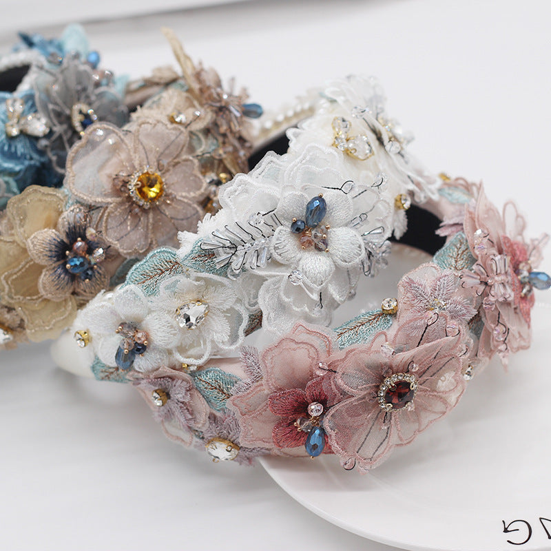 Pearl Lace, Petals, Diamonds, Crystals, Geometric All-Match Women's Prom Hair Accessories
