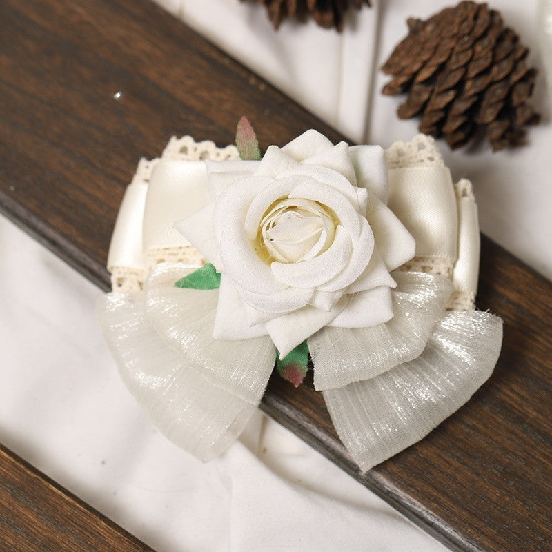 Hairpin Hair Accessories Lace Bow Ribbon Hair Clip Tea Party B1578