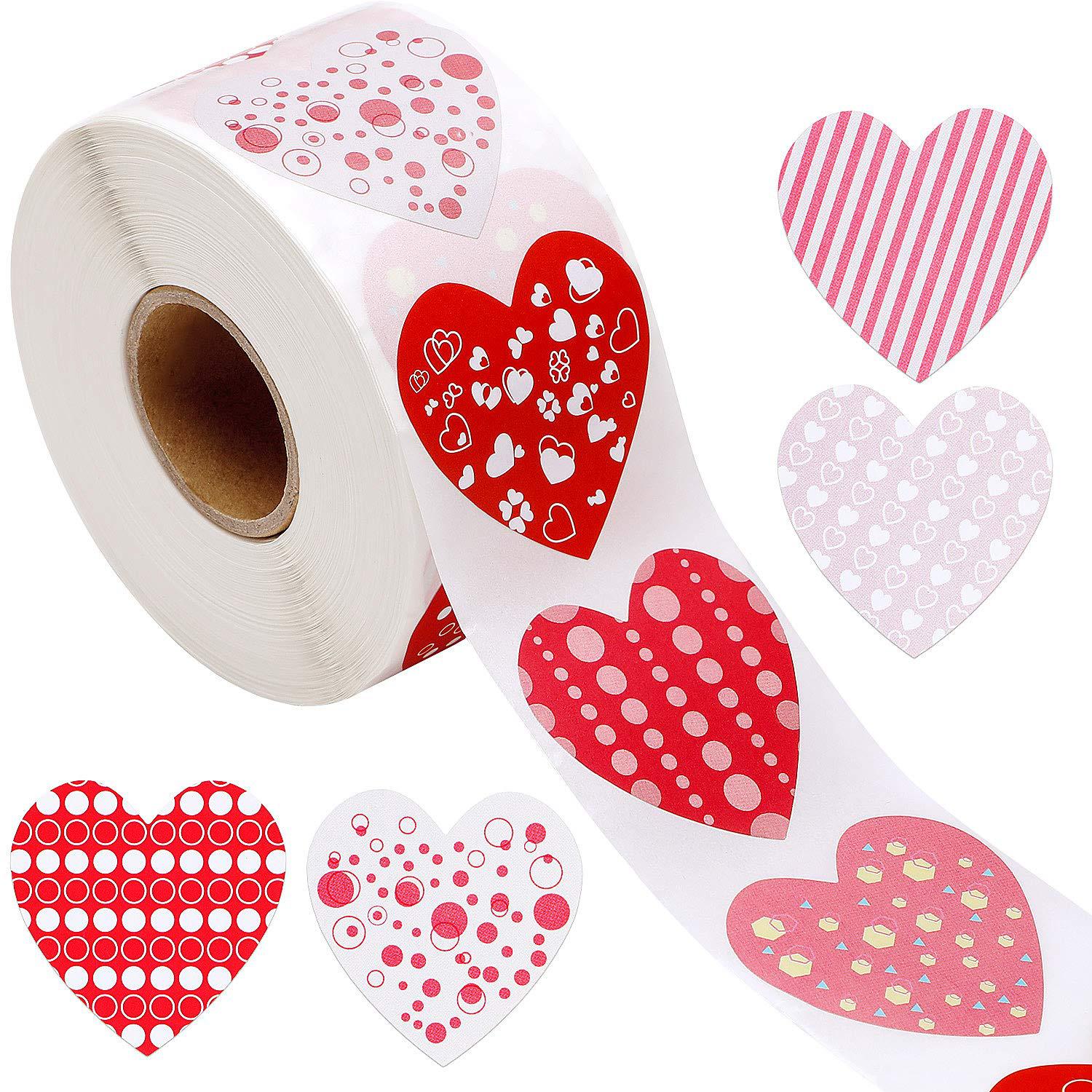 Self-adhesive Heart-shaped Party Stickers