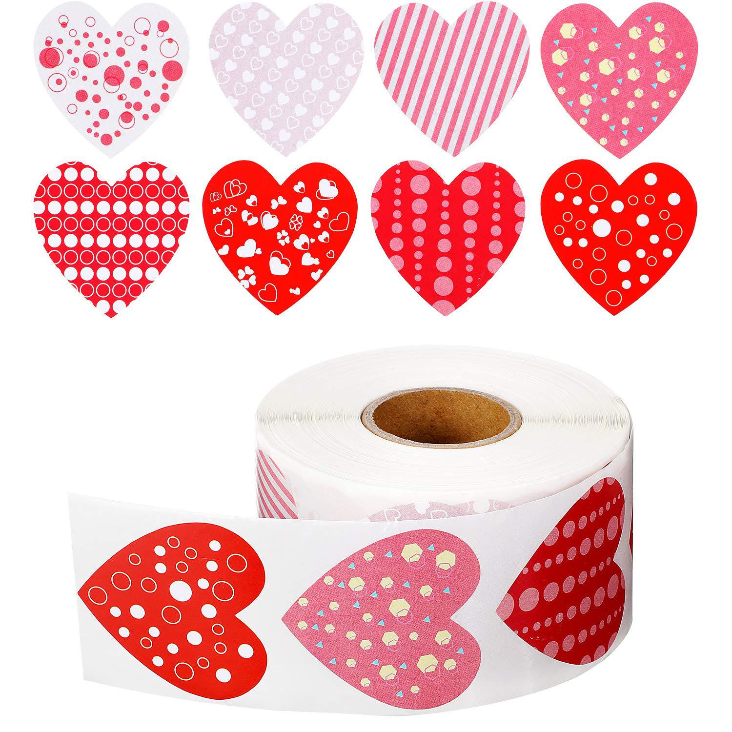 Self-adhesive Heart-shaped Party Stickers