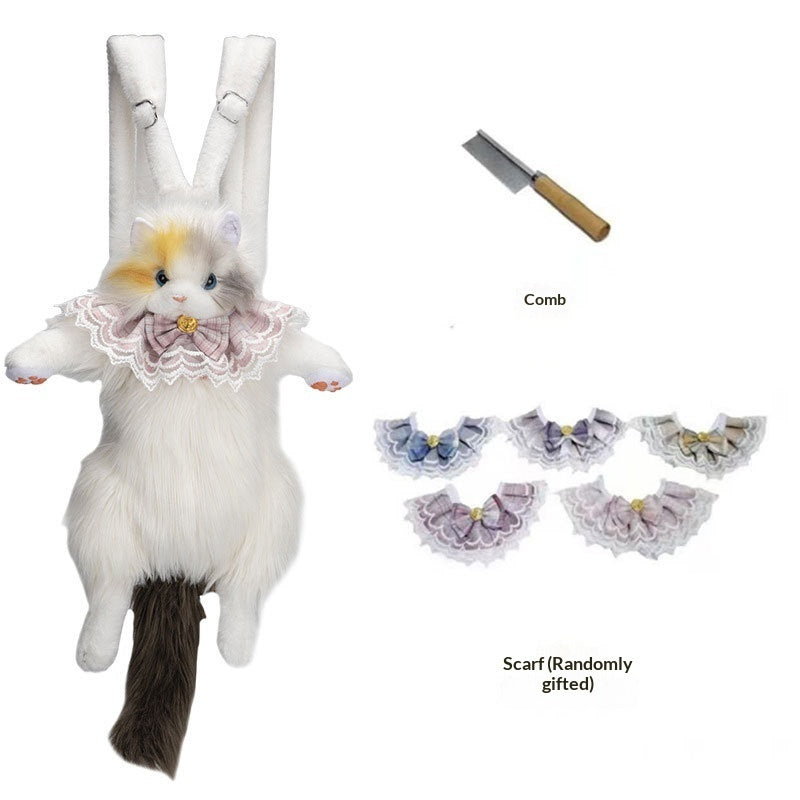 Adorable Plush Kitty Shoulder Bag