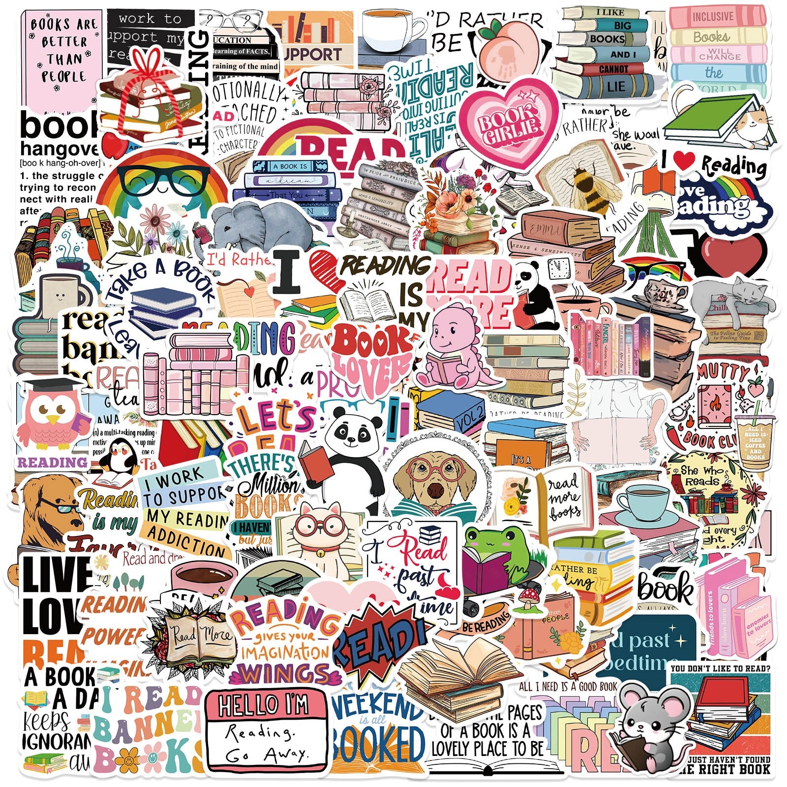 324Pcs Book Stickers