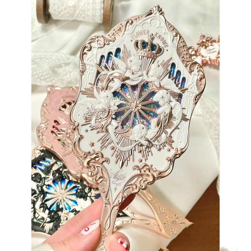 Flower Knows Little Angel Series Hand Holding Mirror