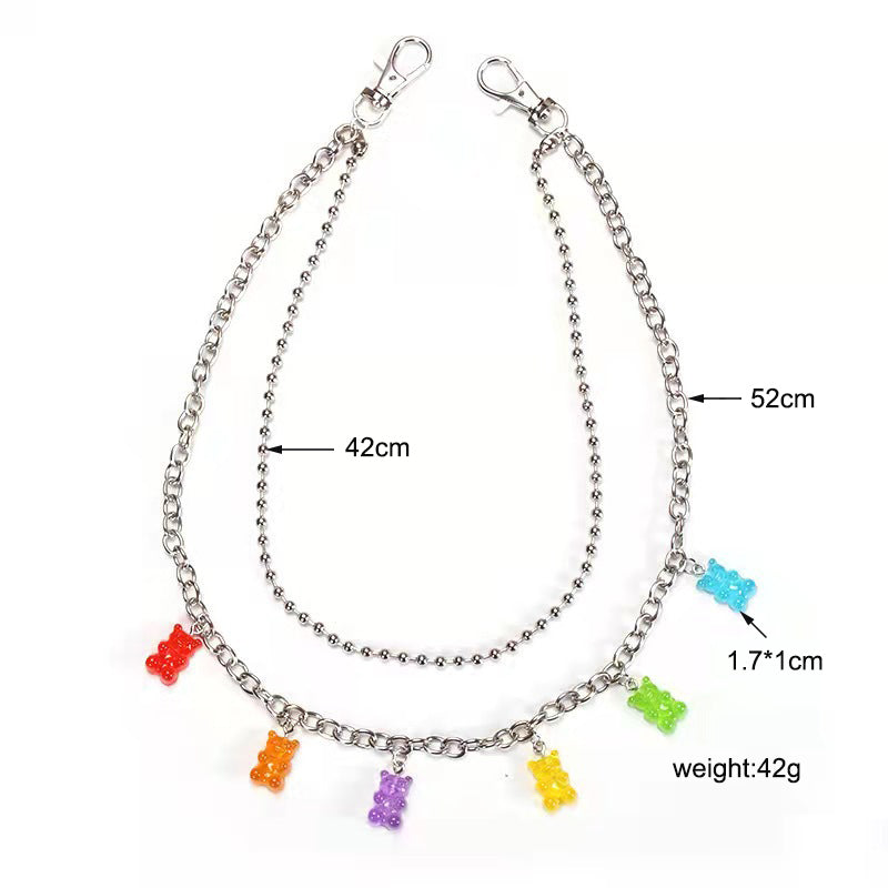 INS Wind Girly Temperament Acrylic Pendant Waist Chain