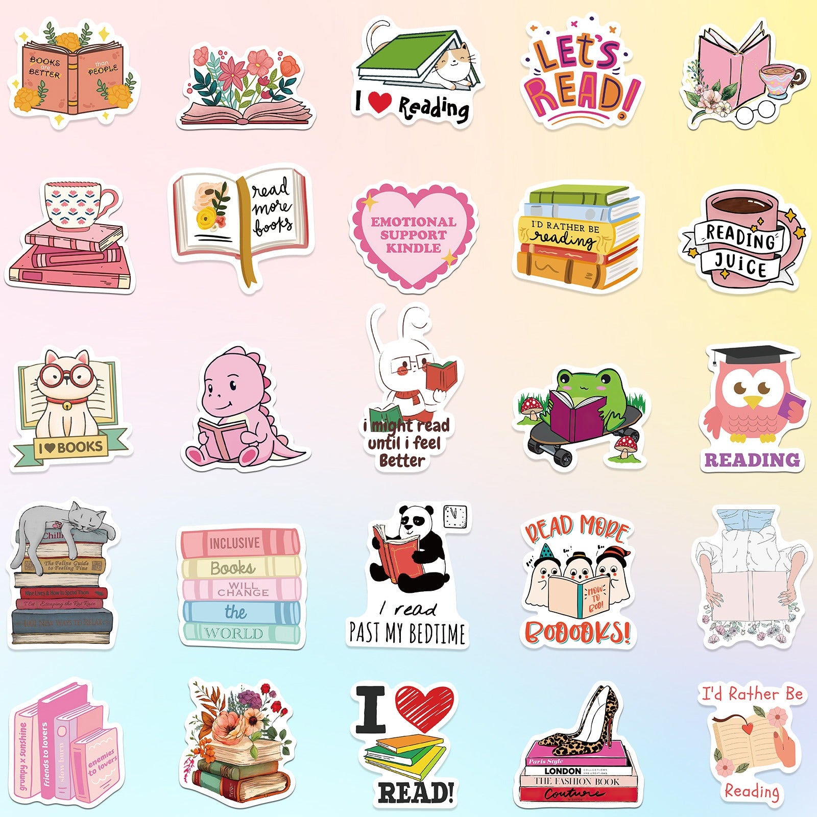 324Pcs Book Stickers
