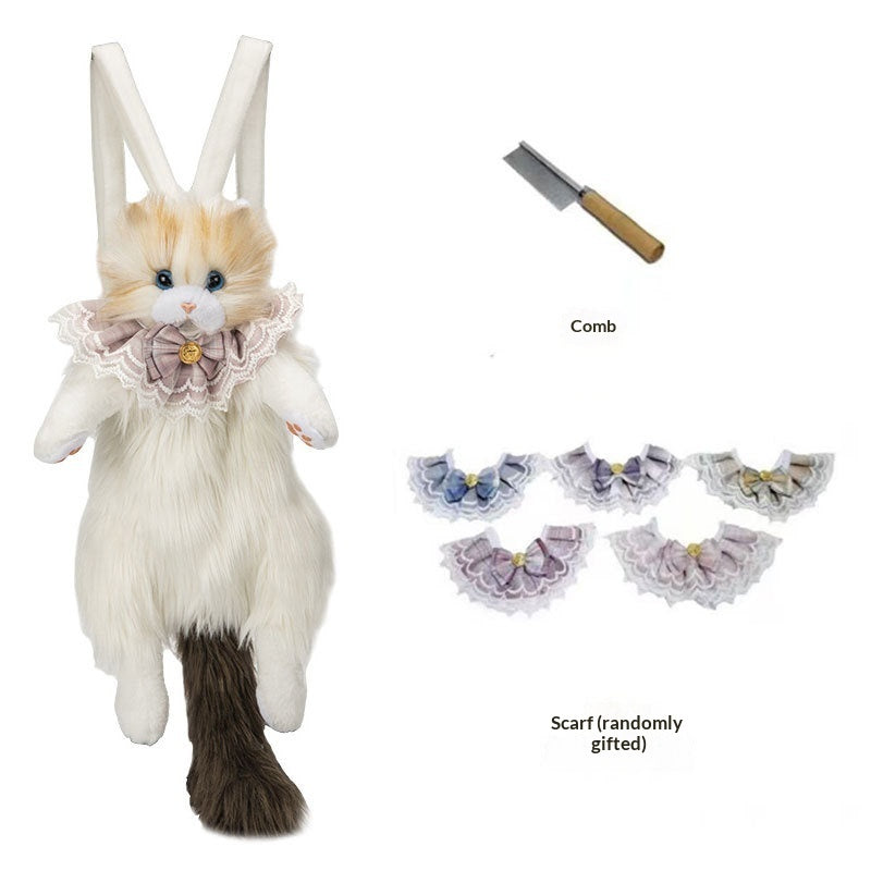 Adorable Plush Kitty Shoulder Bag