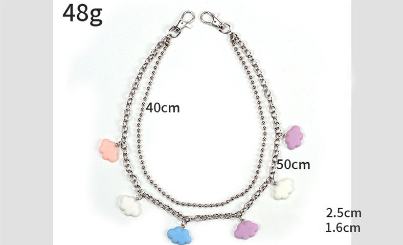 INS Wind Girly Temperament Acrylic Pendant Waist Chain
