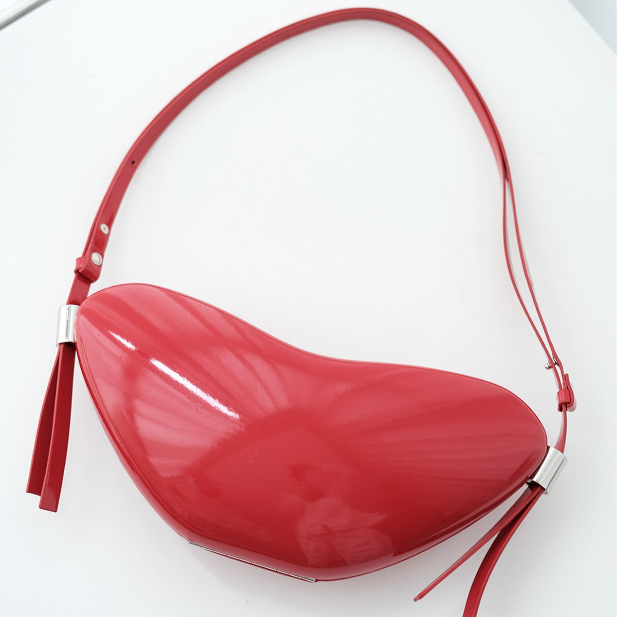 Peach Heart Crossbody Bag