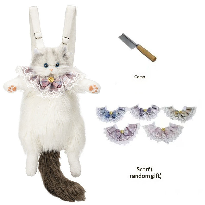 Adorable Plush Kitty Shoulder Bag